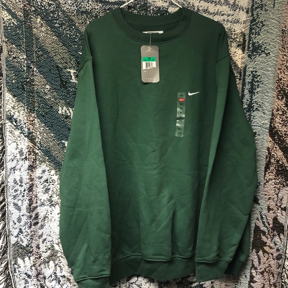 Nike Other - New Vintage Nike Crewneck Sweatshirt Hunter Green